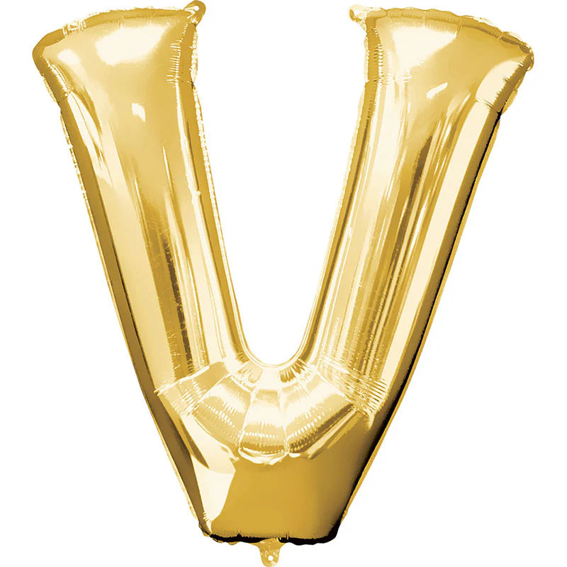 V Letter Balloons